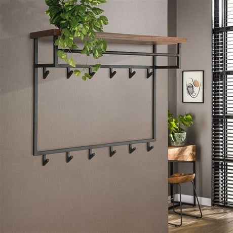 Garderobe Daya DH Interior Saja LxBxH 106x87x37 Saja Holz Stimmungsvolles Foto Seitenansicht