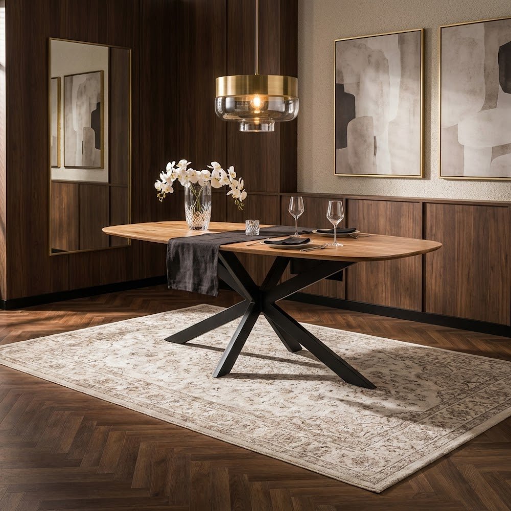 Dänischer ovaler Esstisch Laurie Acaciahout 215x105