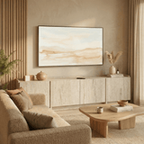 TV-Schrank Japandi Travertin Melamin Lowen 180 cm