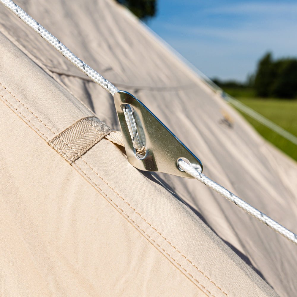 Tent Vier persoons Opblaasbaar Beige 300x200x210 cm Dimehouse Beige LxBxH 75x48x38 Katoen Sfeerfoto detail