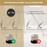 Floor protector - Carpet L - round transparent 19-25 Transparant