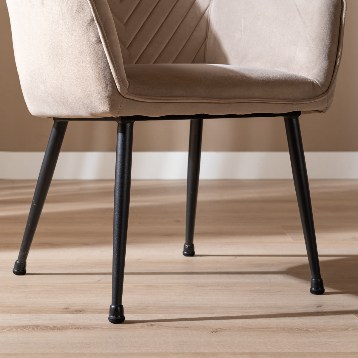 Floor protector felt - round black 19-25 Zwart